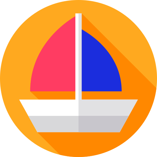 barca Flat Circular Flat icona