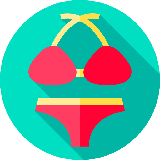 bikini Flat Circular Flat icono