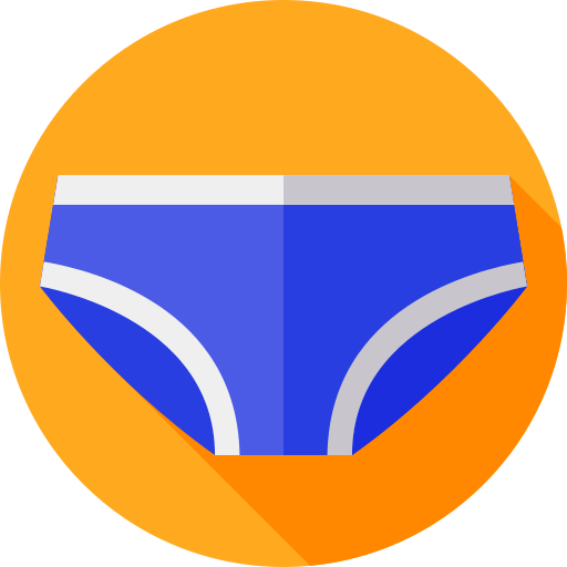 zwempak Flat Circular Flat icoon