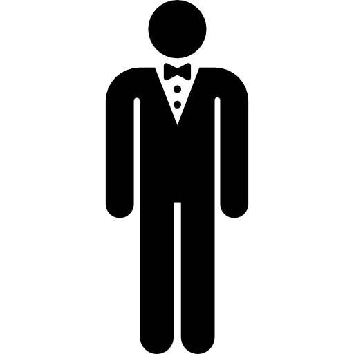 un homme riche Pictograms Fill Icône