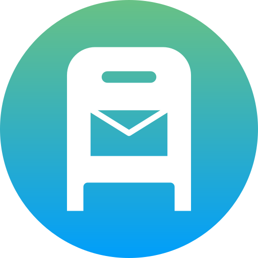 postbus Generic Flat Gradient icoon