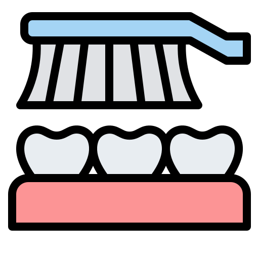 le brossage des dents Iconixar Lineal Color Icône