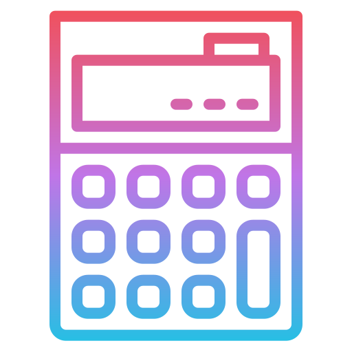 kalkulator Iconixar Gradient ikona