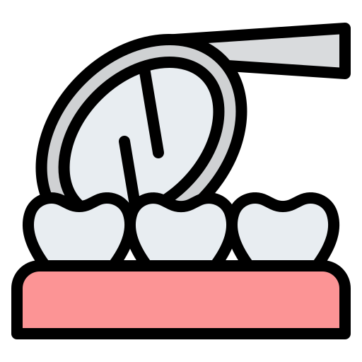 kontrola dentystyczna Iconixar Lineal Color ikona