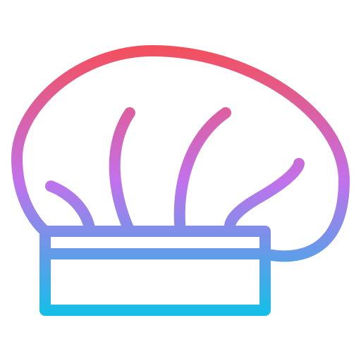 sombrero de cocinero Iconixar Gradient icono