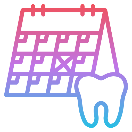 Dental schedule Iconixar Gradient icon