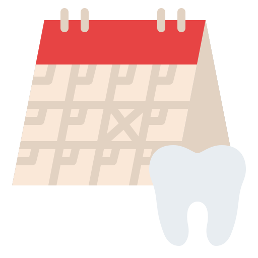 horaire dentaire Iconixar Flat Icône