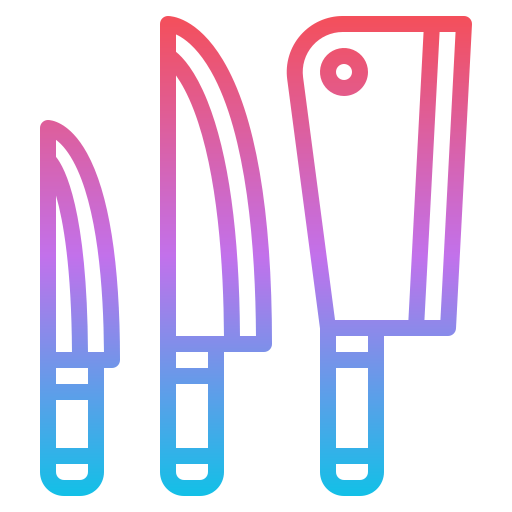 Knives Iconixar Gradient icon