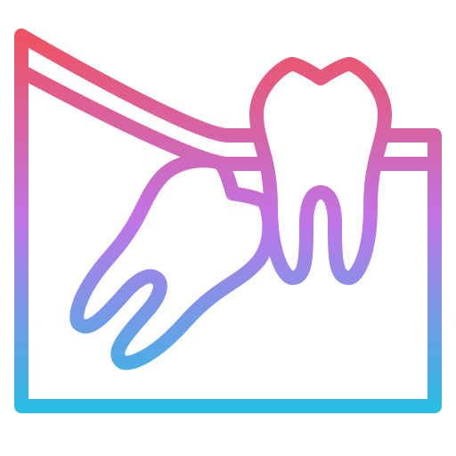 Wisdom tooth Iconixar Gradient icon