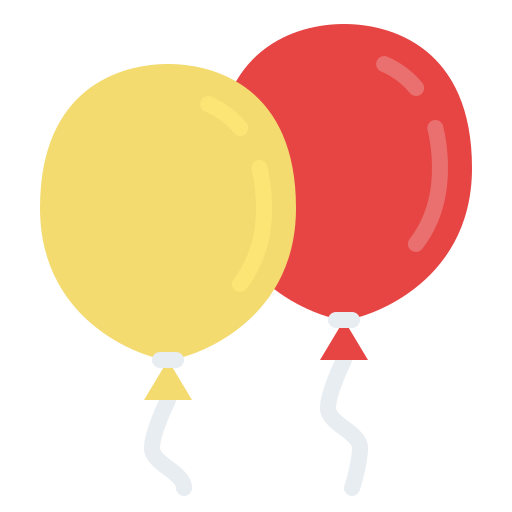 balões Iconixar Flat Ícone