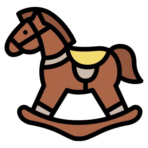 Rocking horse Iconixar Lineal Color icon