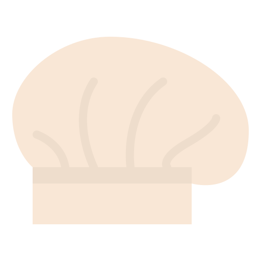 czapka szefa kuchni Iconixar Flat ikona