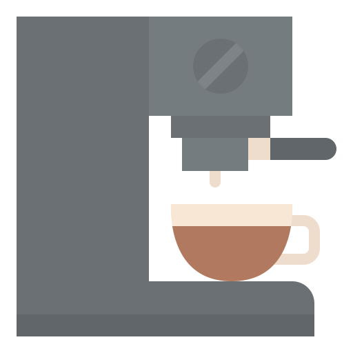 Coffee machine Iconixar Flat icon
