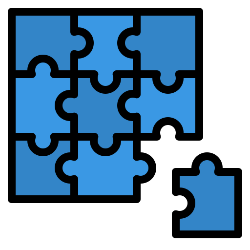 puzzles Iconixar Lineal Color icon