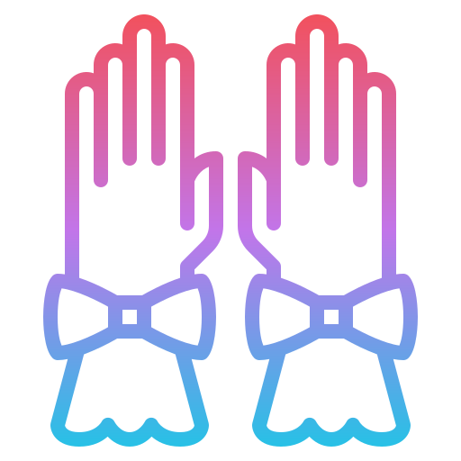 Hand gloves Iconixar Gradient icon