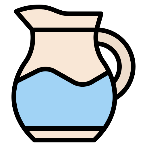 jarra de agua Iconixar Lineal Color icono