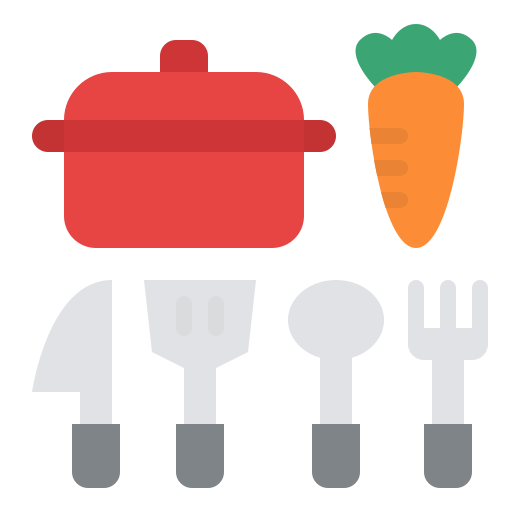 Kitchen set Iconixar Flat icon