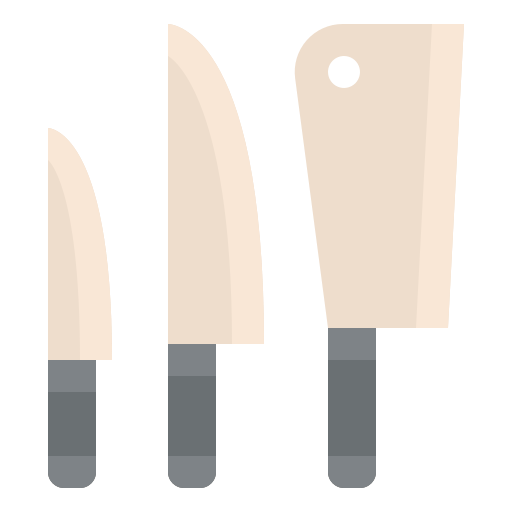 des couteaux Iconixar Flat Icône
