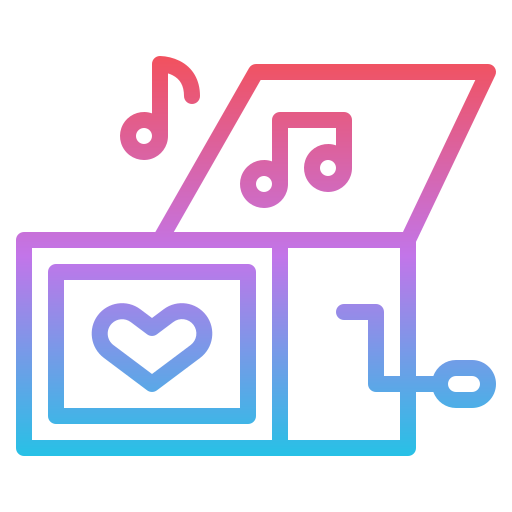 Music box Iconixar Gradient icon
