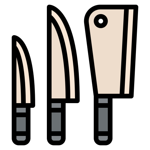 Knives Iconixar Lineal Color icon