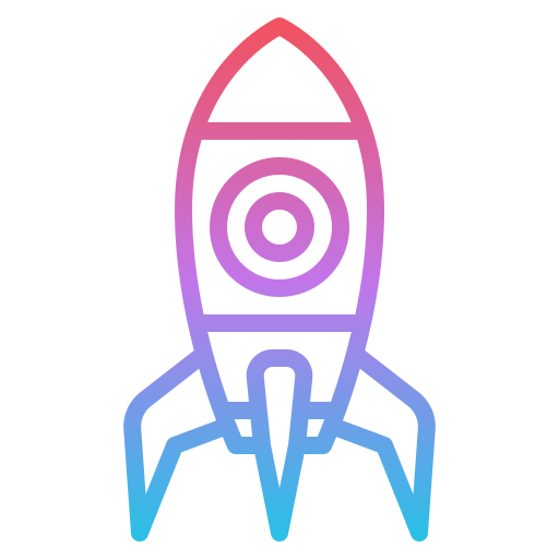 ロケット Iconixar Gradient icon