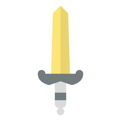 zwaard Iconixar Flat icoon