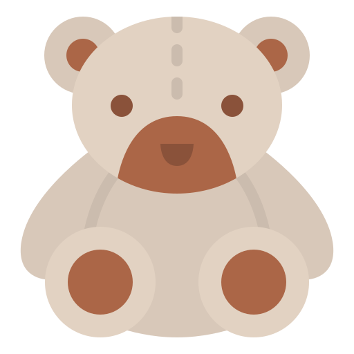 oso de peluche Iconixar Flat icono