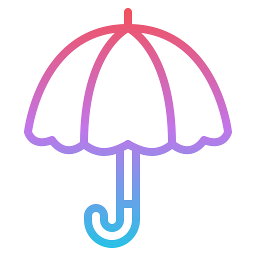 Umbrella Iconixar Gradient icon