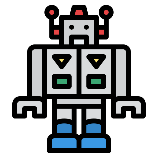 robot Iconixar Lineal Color ikona