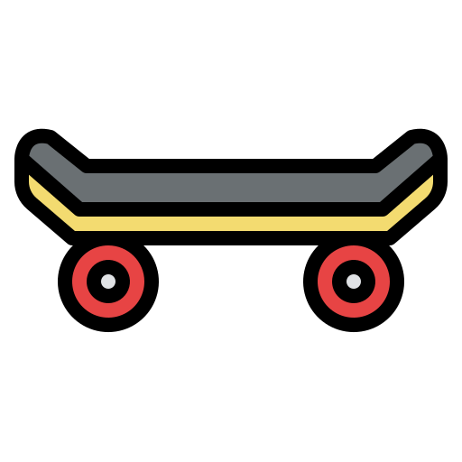 skateboard Iconixar Lineal Color icon