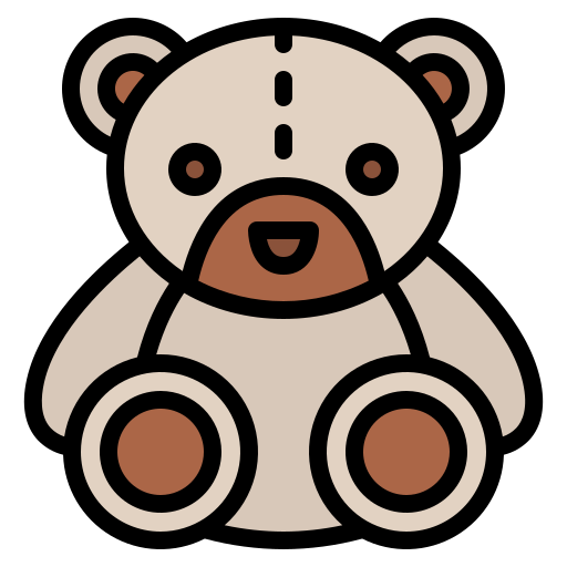Teddy bear Iconixar Lineal Color icon