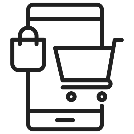 shopping en ligne Generic Detailed Outline Icône