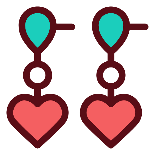 Earrings Generic Outline Color icon