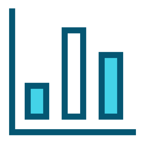 Bar graph Generic Blue icon