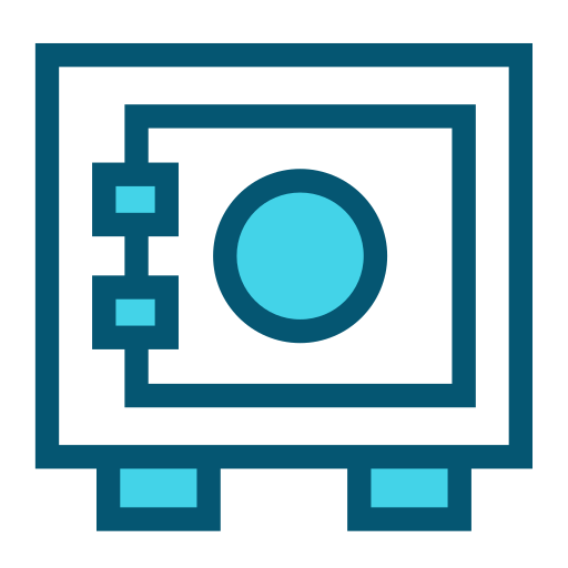 Deposit box Generic Blue icon