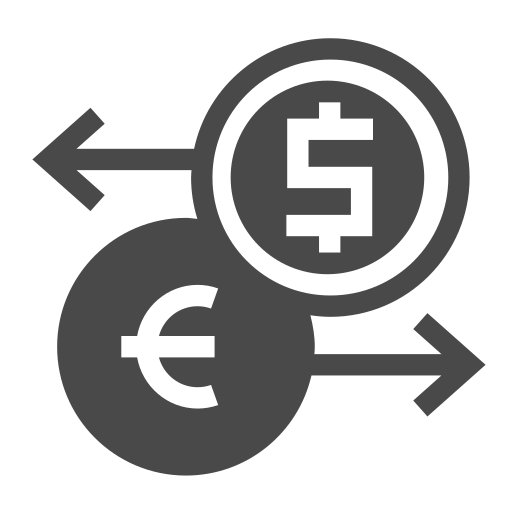 geld wisselen Generic Mixed icoon