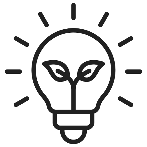 Eco bulb Generic Detailed Outline icon