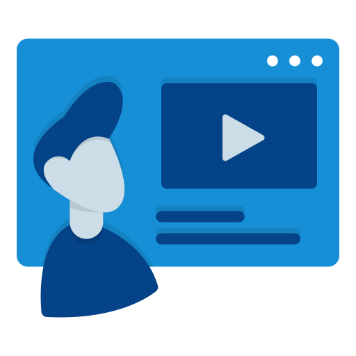 Электронное обучение Generic Blue иконка