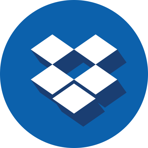 il logo di dropbox Generic Circular icona