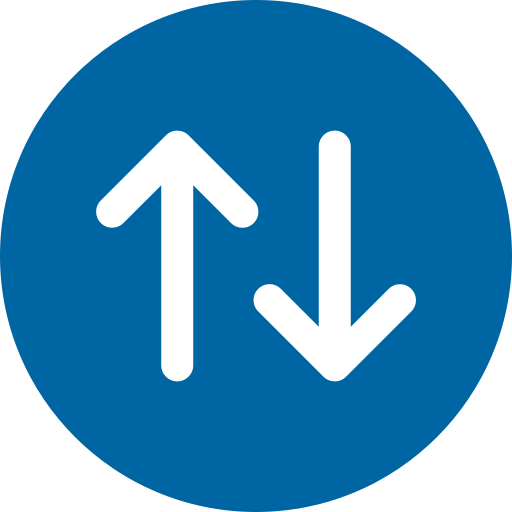 Up and down arrow Generic Flat icon