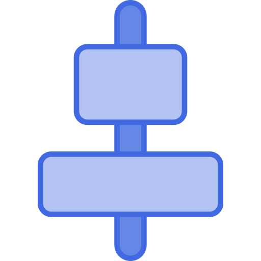 alignement au centre Generic Blue Icône