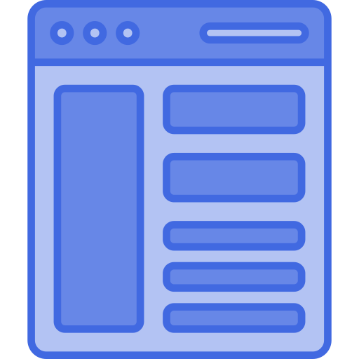 pagina layout Generic Blue icoon