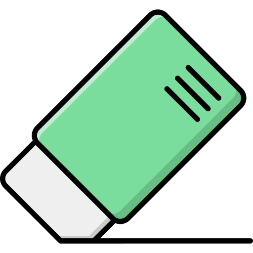 Eraser tool Generic Outline Color icon