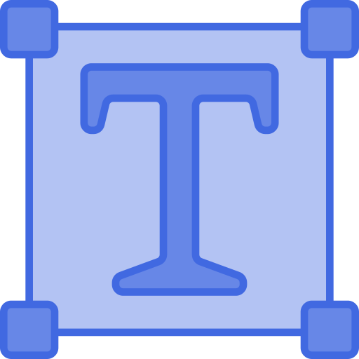 schriftgröße Generic Blue icon