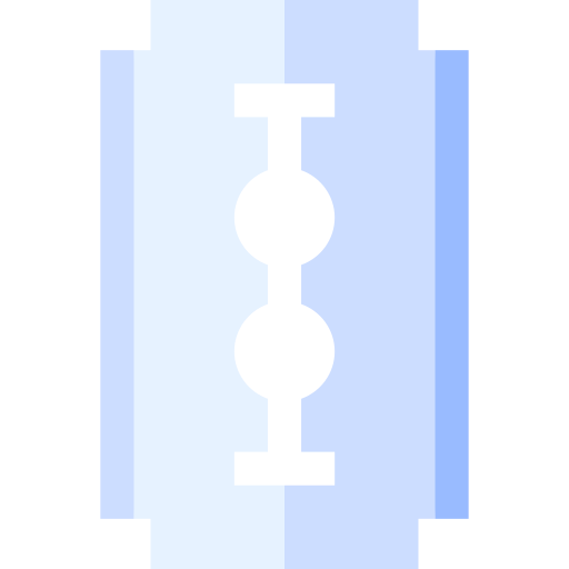 Razor blade Basic Straight Flat icon