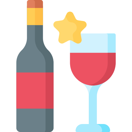 Бутылка вина Special Flat иконка
