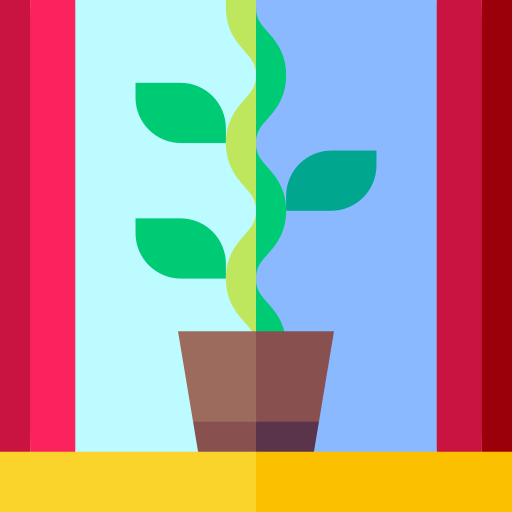 plante Basic Straight Flat Icône