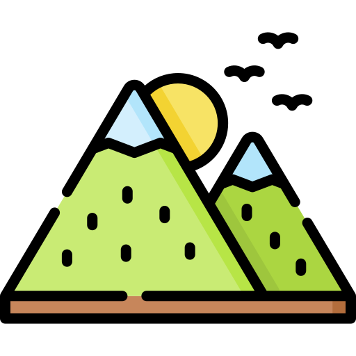 Mountains Special Lineal color icon