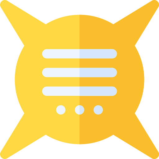 burbuja de diálogo Basic Rounded Flat icono