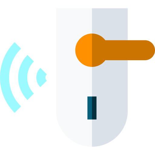 smart lock Basic Straight Flat icon